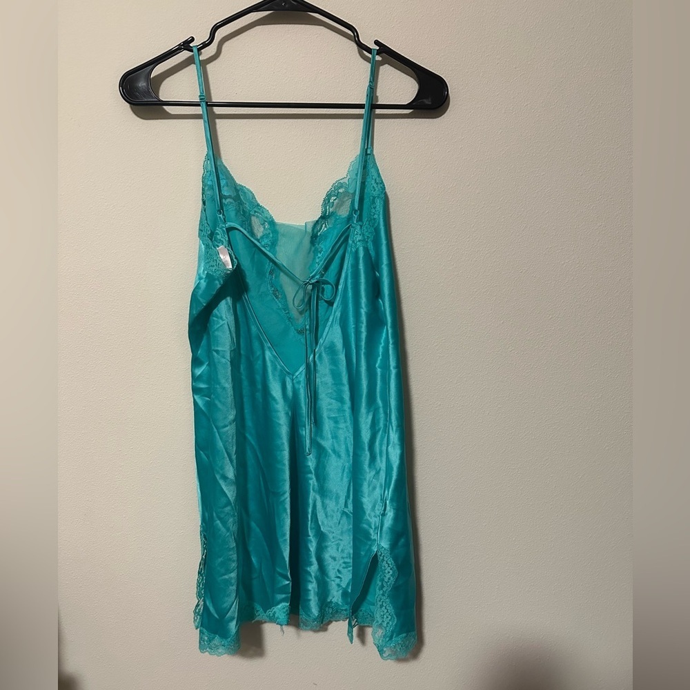 Y2K 2003 vintage lingerie Victoria’s Secret satin slip dress L and robe OS SET - Picture 3 of 14